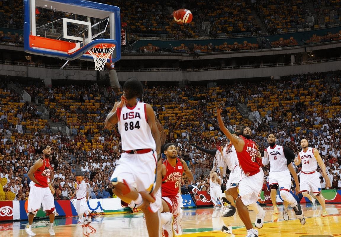 2008年北京奥运会：美国男篮力克安哥拉，巅峰对决展翅飞翔